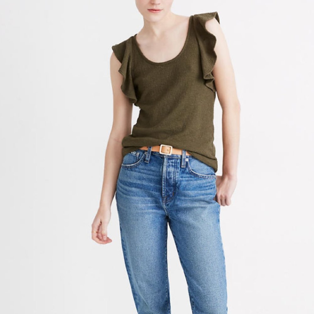 Ruffle-Sleeve Tank Top NWT